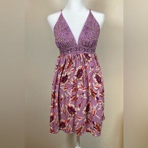 NWOT Xhilaration Cross-back Embroidered Dress